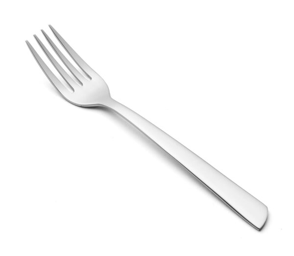 CuisiTrend Fourchette à Gâteau Fourchette de Table - Monobloc d'une Pièce Acier Inoxydable 18/10 et 140 mm Couleur Argent