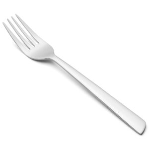 CuisiTrend Fourchette à Dessert Fourchette de Table - Monobloc d'une Pièce Acier Inoxydable 18/10 et 180 mm Couleur Argent
